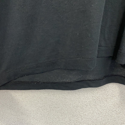 古着 used　Hanes ヘインズ　半袖プリントTシャツ　90s　黒　シングルステッチ　レトロ　US製　クルーネック　Lサイズ