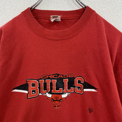 80s　Champion　チャンピオン　NBA　シカゴブルズ　半袖Tシャツ　シングルステッチ　トリコタグ　レッド　Mサイズ