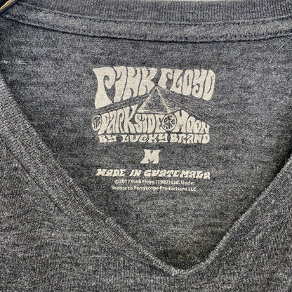 古着 used　半袖バンドプリントTシャツ　音楽　ピンクフロイド　プログレ　ロック　灰色　ダークグレー　Mサイズ