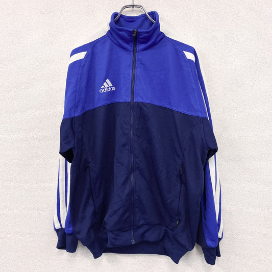 90s～　adidas　アディダス　トラックジャケット/ジャージ　ヴィンテージ　青　ブルー　Lサイズ