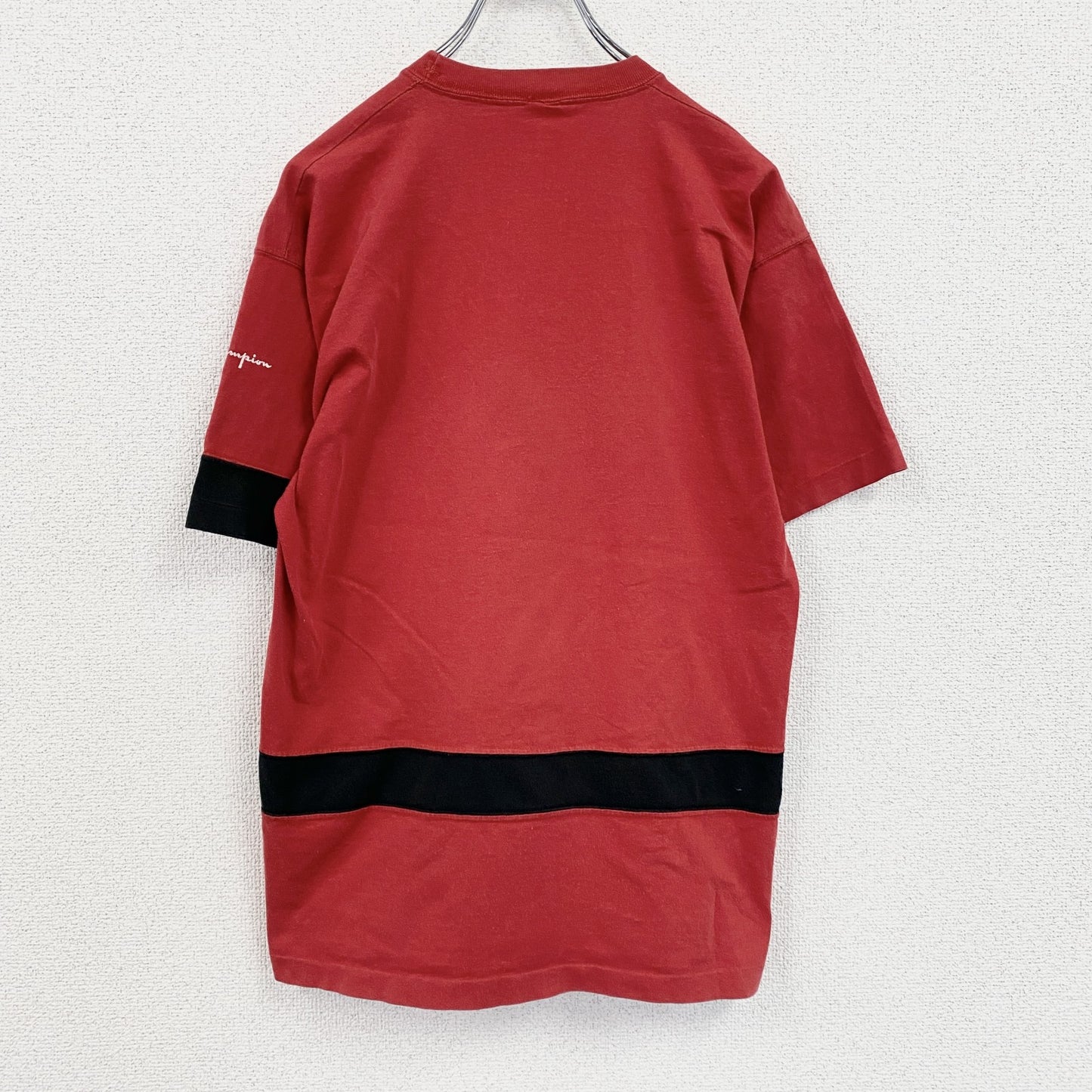 80s　Champion　チャンピオン　NBA　シカゴブルズ　半袖Tシャツ　シングルステッチ　トリコタグ　レッド　Mサイズ