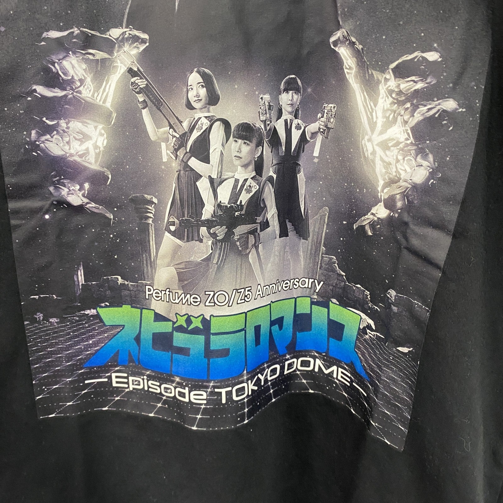 perfume　パフューム　半袖プリントライブTシャツ　ネビュラロマンス　　黒　ブラック