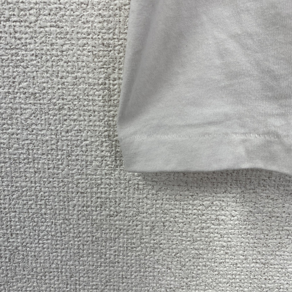 古着 used　90s　半袖熊プリントTシャツ　シングルステッチ　ヴィンテージ　クルーネック　白　ホワイト　XLサイズ