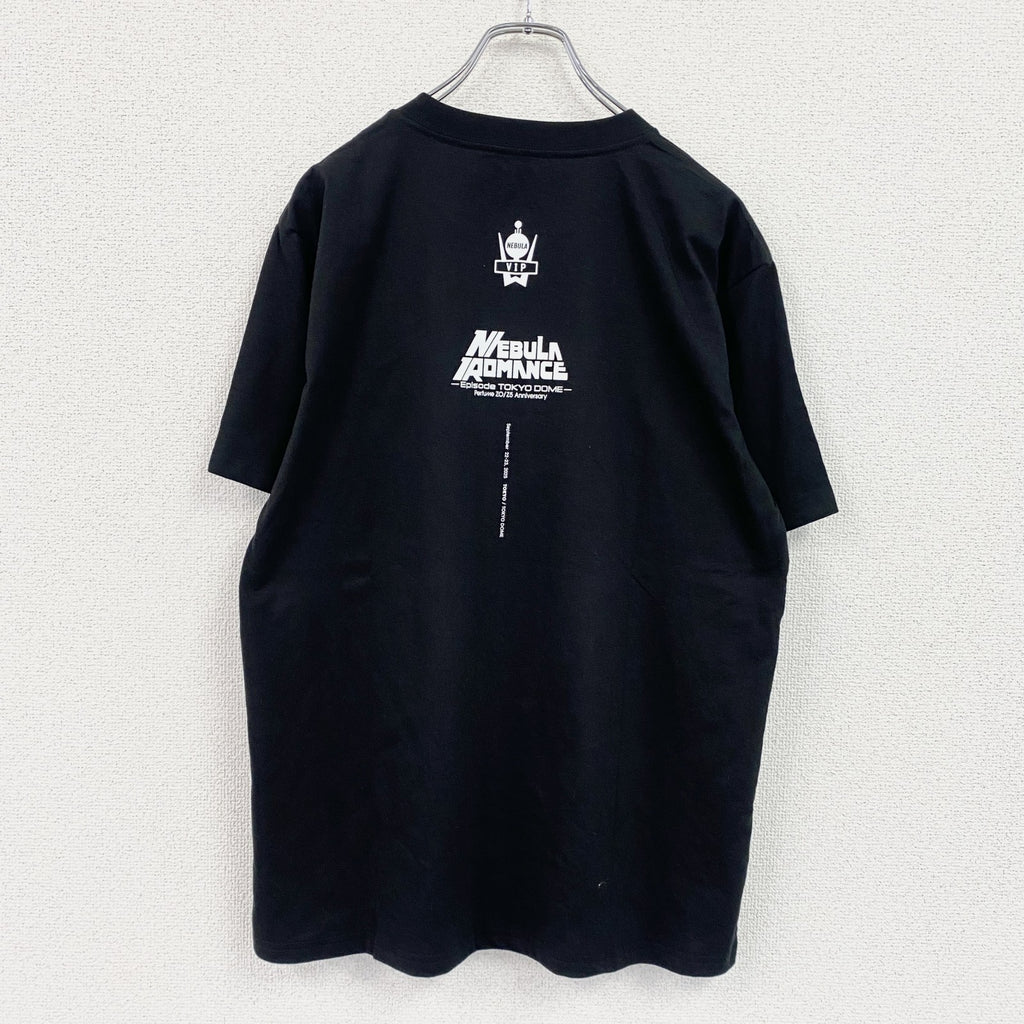 perfume　パフューム　半袖プリントライブTシャツ　ネビュラロマンス　　黒　ブラック