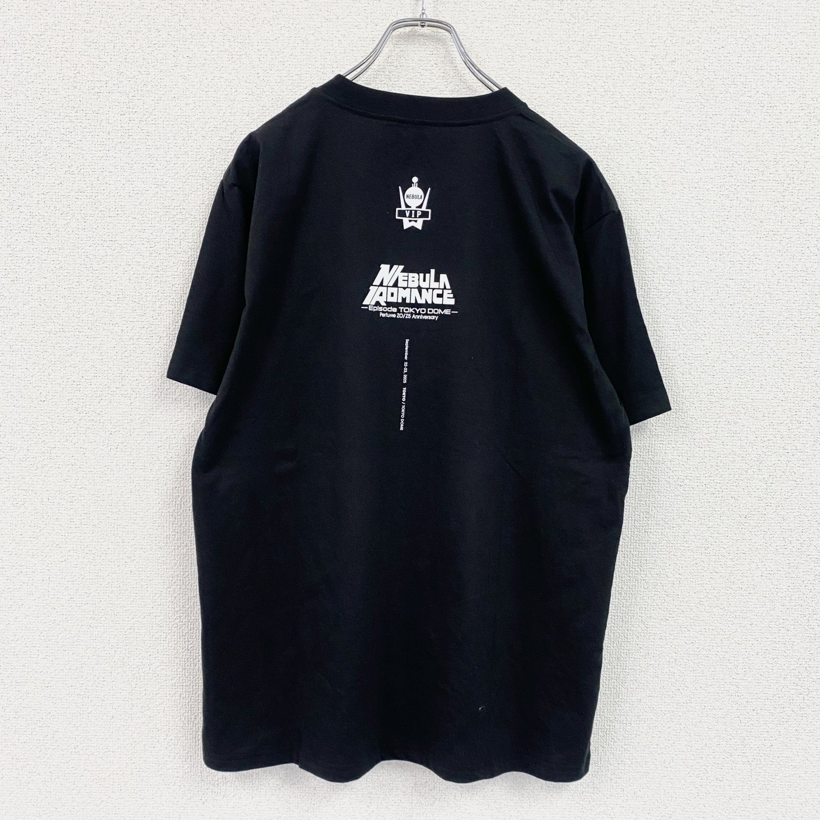 perfume　パフューム　半袖プリントライブTシャツ　ネビュラロマンス　　黒　ブラック