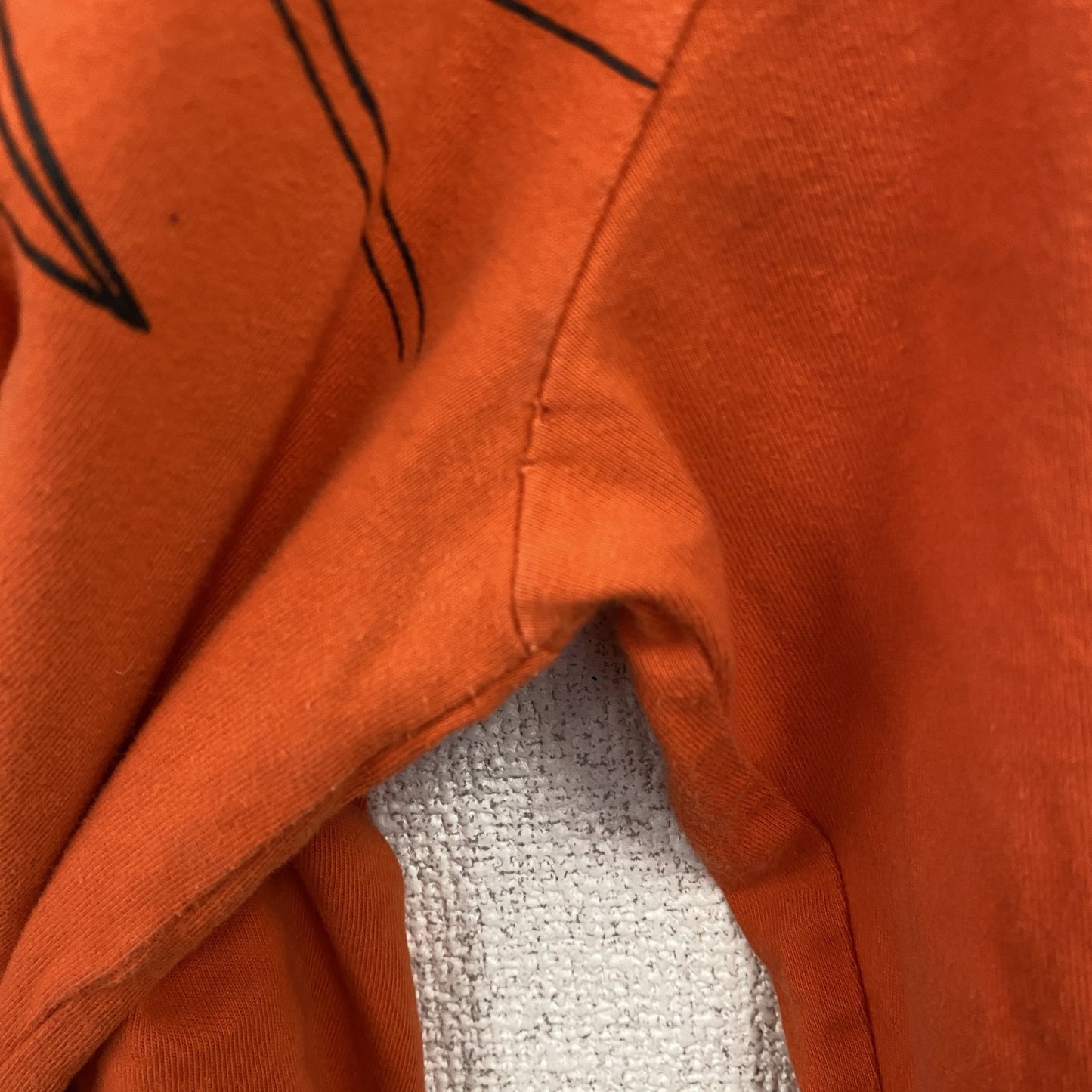 DRAGONBALL　ドラゴンボール　孫悟空　長袖Tシャツ/ロンT　アニメT　リンガーT　オレンジ　XLサイズ