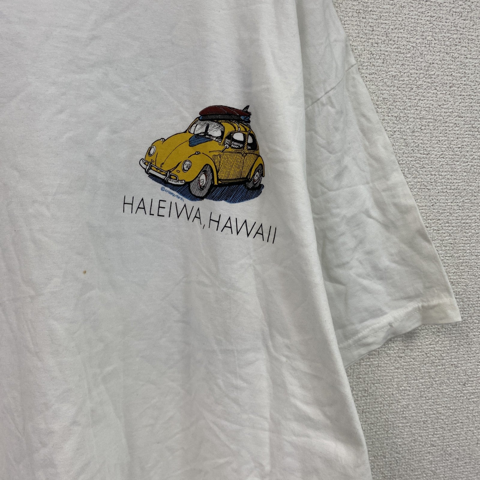 ～00s　Crazy Shirts　クレイジーシャツ　半袖プリントTシャツ　ハワイ　ヴィンテージ　白　ホワイト　Lサイズ