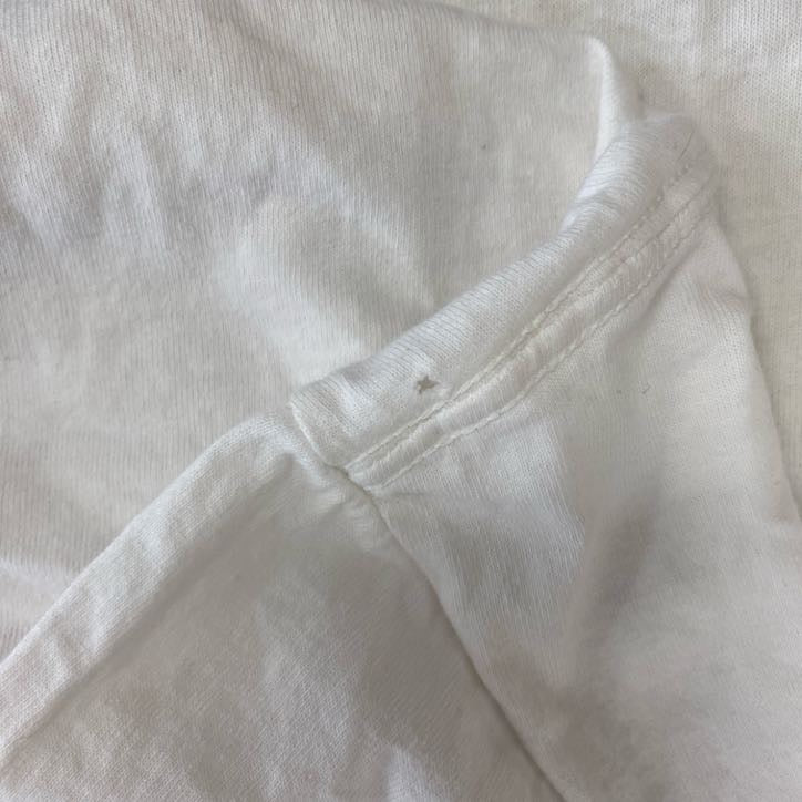古着 used　半袖プリントTシャツ　ホワイト　白　インディアン　オグラララコタ　シングルステッチ　XLサイズ