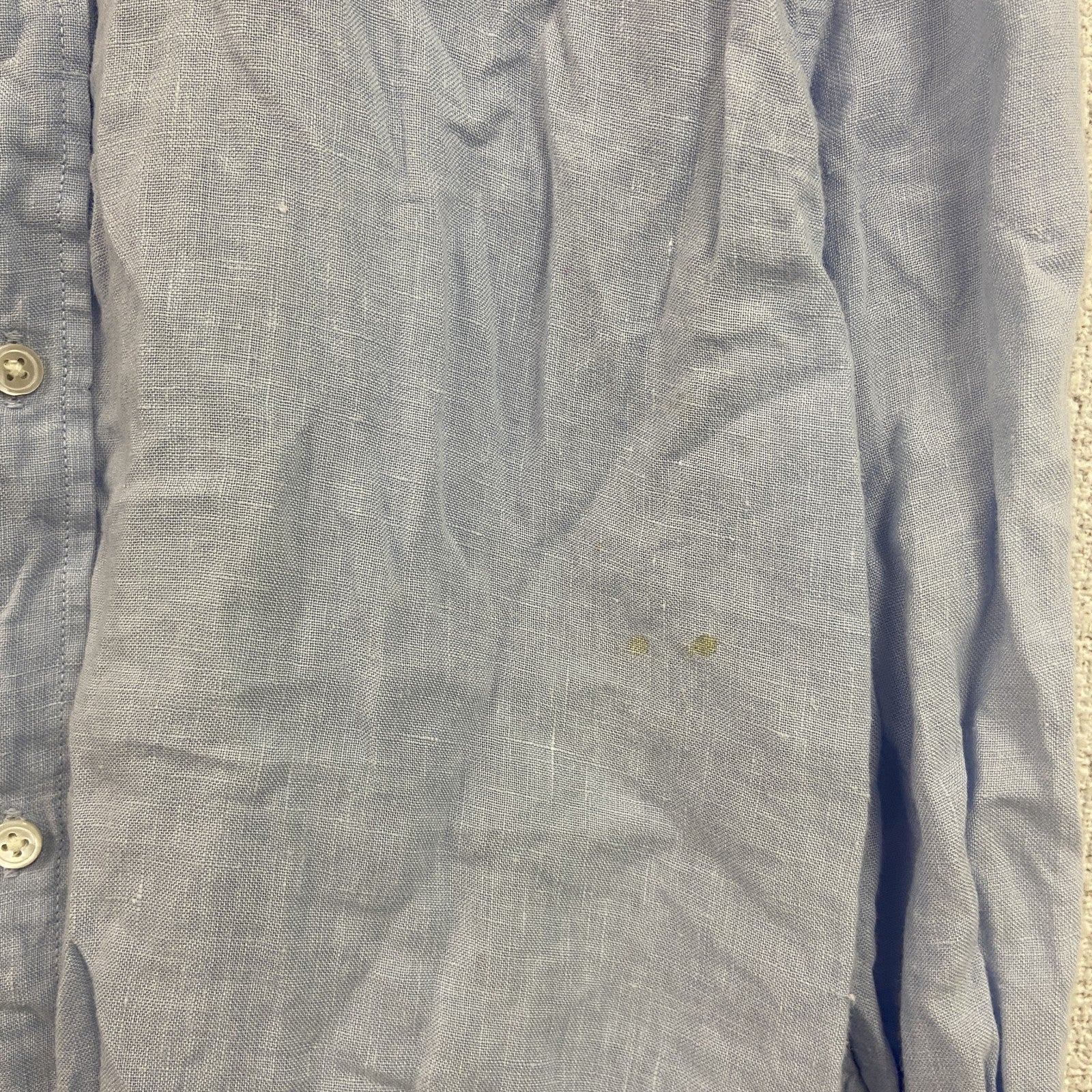 Polo Ralph Lauren　ポロラルフローレン　RELAXED FIT　長袖リネンシャツ　ブルー　Lサイズ