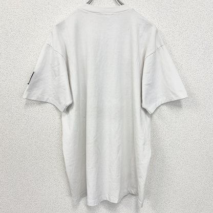 古着 used　90s　半袖熊プリントTシャツ　シングルステッチ　ヴィンテージ　クルーネック　白　ホワイト　XLサイズ