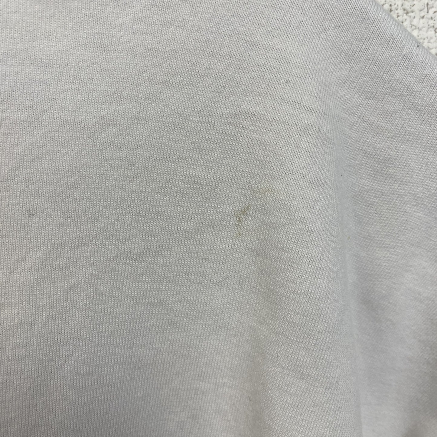 古着 used　90s　半袖熊プリントTシャツ　シングルステッチ　ヴィンテージ　クルーネック　白　ホワイト　XLサイズ