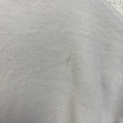 古着 used　90s　半袖熊プリントTシャツ　シングルステッチ　ヴィンテージ　クルーネック　白　ホワイト　XLサイズ
