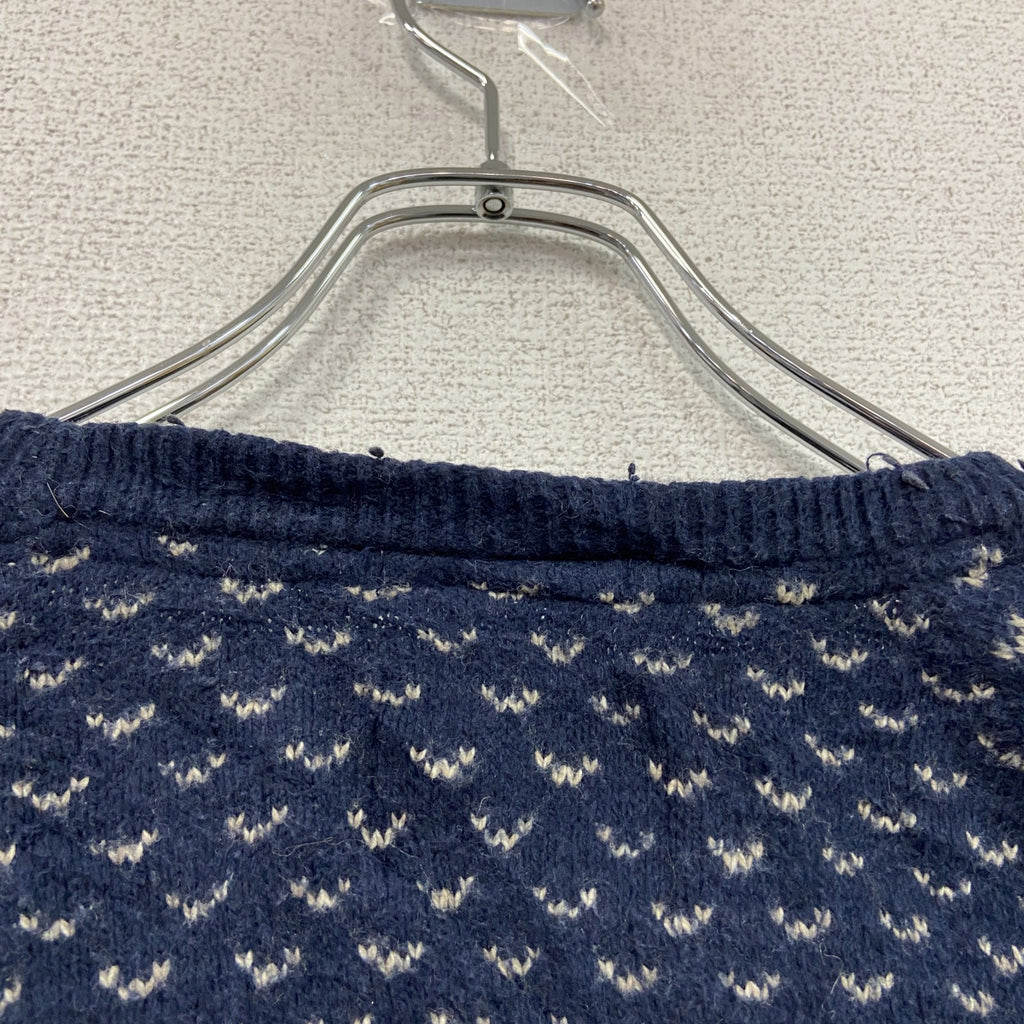 AMERICAN EAGLE　アメリカンイーグル　ニットセーター　バーズアイ　紺　ネイビー　2XLサイズ