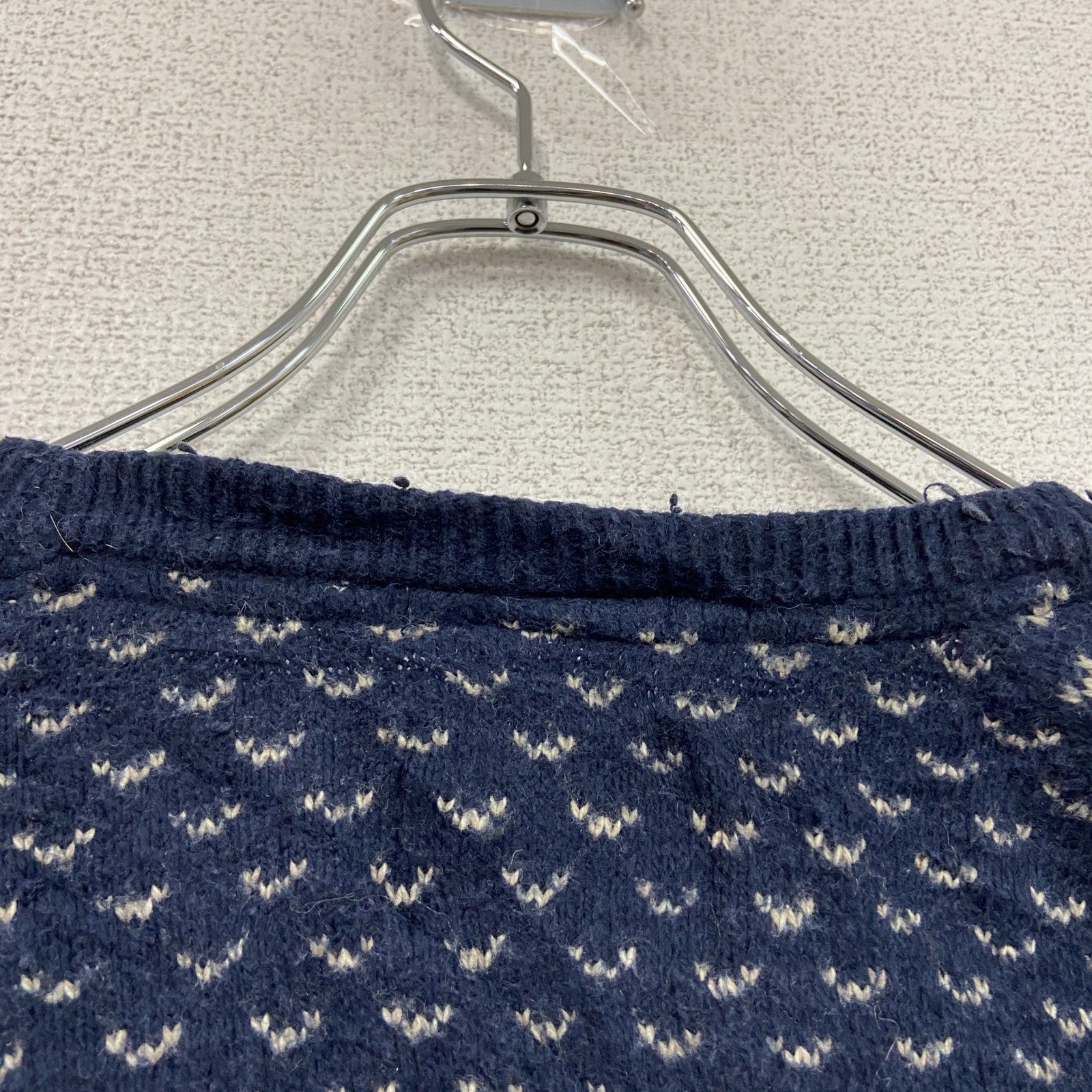AMERICAN EAGLE　アメリカンイーグル　ニットセーター　バーズアイ　紺　ネイビー　2XLサイズ