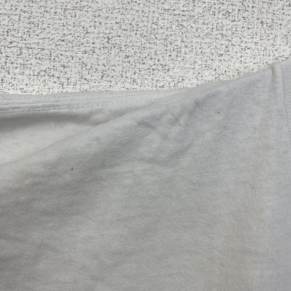 古着 used　半袖プリントTシャツ　クルーネック　カレッジ系　USA製　コットン100%　レトロデザイン　ホワイト　XLサイズ