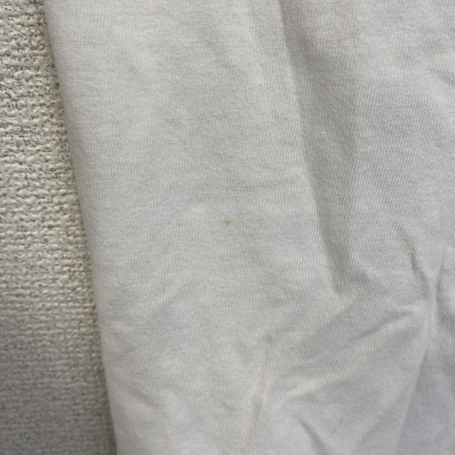 古着 used　半袖プリントTシャツ　クルーネック　カレッジ系　USA製　コットン100%　レトロデザイン　ホワイト　XLサイズ