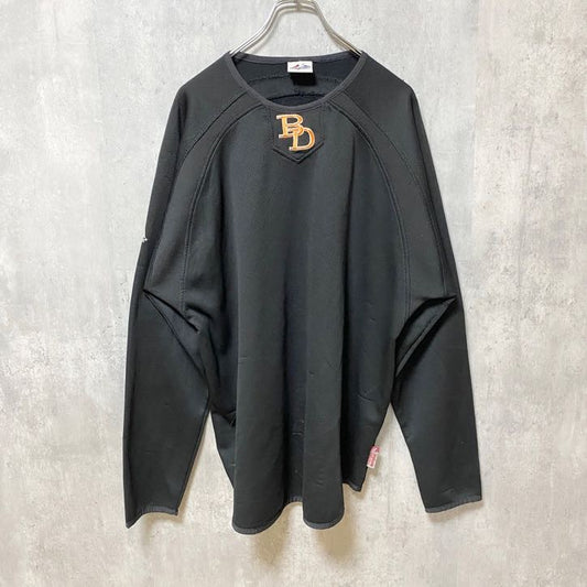 古着 used　Majestic　マジェスティック　長袖ロゴ刺繍スウェット　トレーナー　PORTER　黒　ブラック　XLサイズ