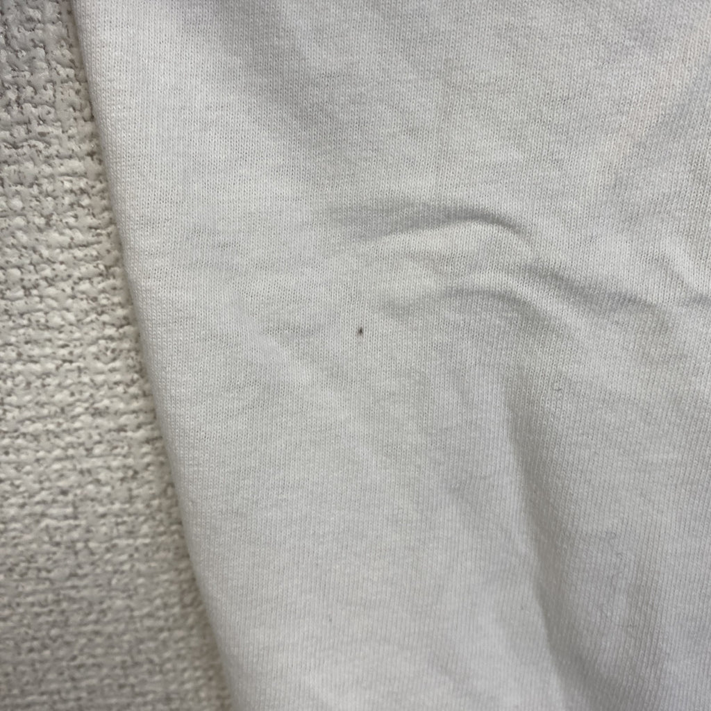 古着 used　半袖プリントTシャツ　クルーネック　カレッジ系　USA製　コットン100%　レトロデザイン　ホワイト　XLサイズ