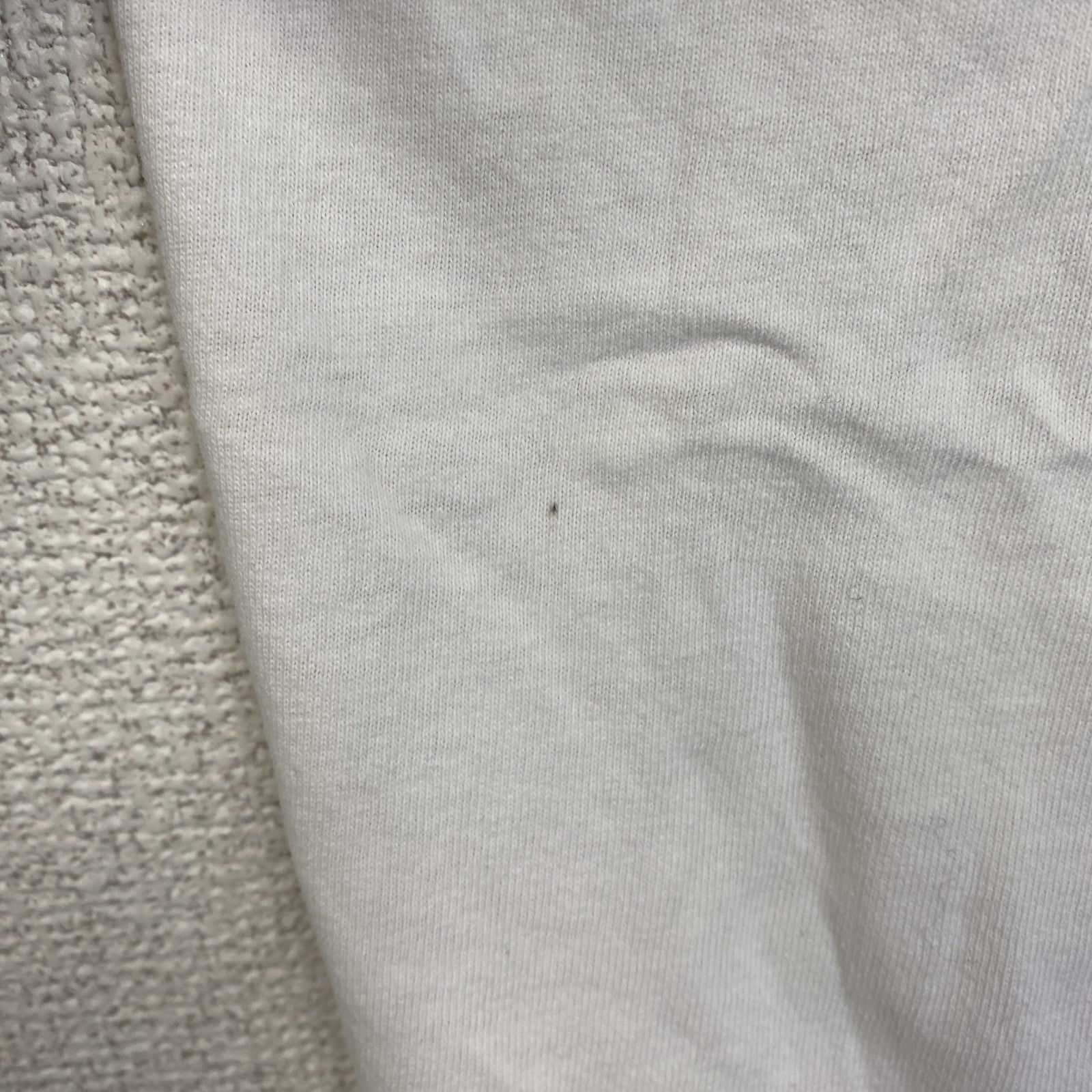 古着 used　半袖プリントTシャツ　クルーネック　カレッジ系　USA製　コットン100%　レトロデザイン　ホワイト　XLサイズ