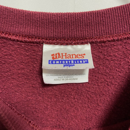 ～90s　Hanes ヘインズ　長袖刺繍スウェット/トレーナー　熊　アニマル　ヴィンテージ　Mサイズ
