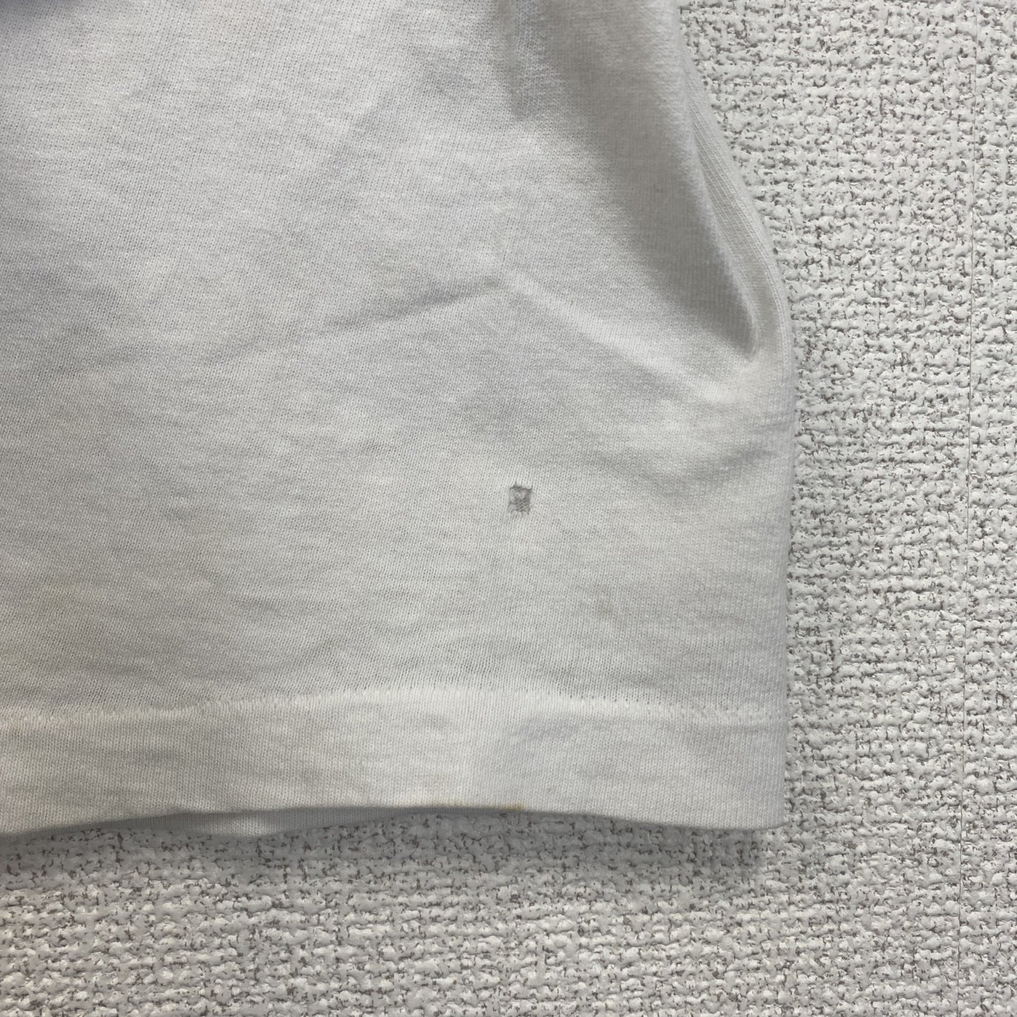 古着 used　半袖プリントTシャツ　クルーネック　カレッジ系　USA製　コットン100%　レトロデザイン　ホワイト　XLサイズ
