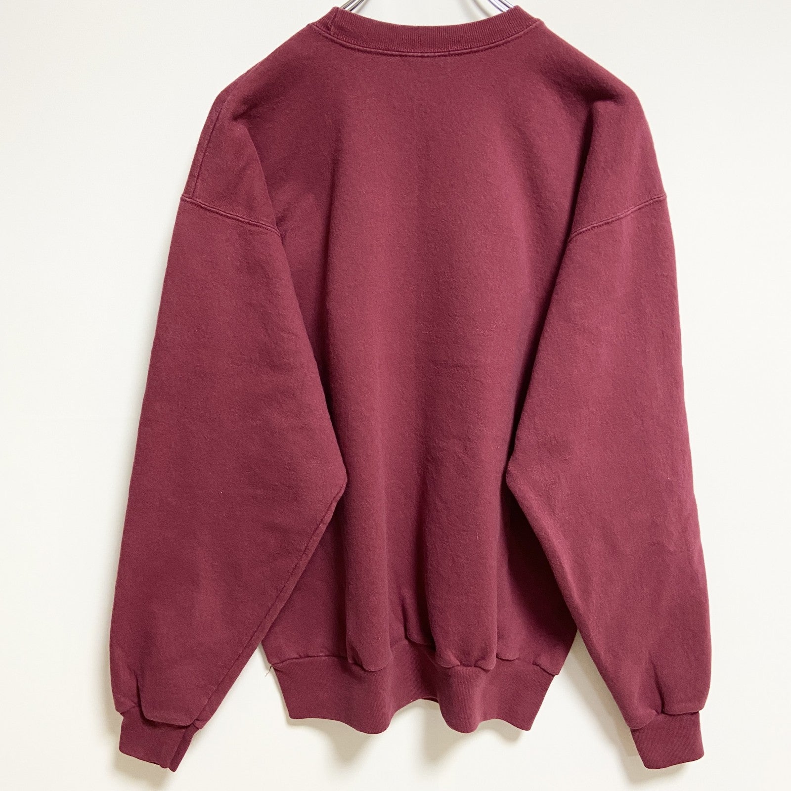 ～90s　Hanes ヘインズ　長袖刺繍スウェット/トレーナー　熊　アニマル　ヴィンテージ　Mサイズ