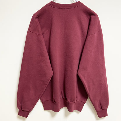 ～90s　Hanes ヘインズ　長袖刺繍スウェット/トレーナー　熊　アニマル　ヴィンテージ　Mサイズ