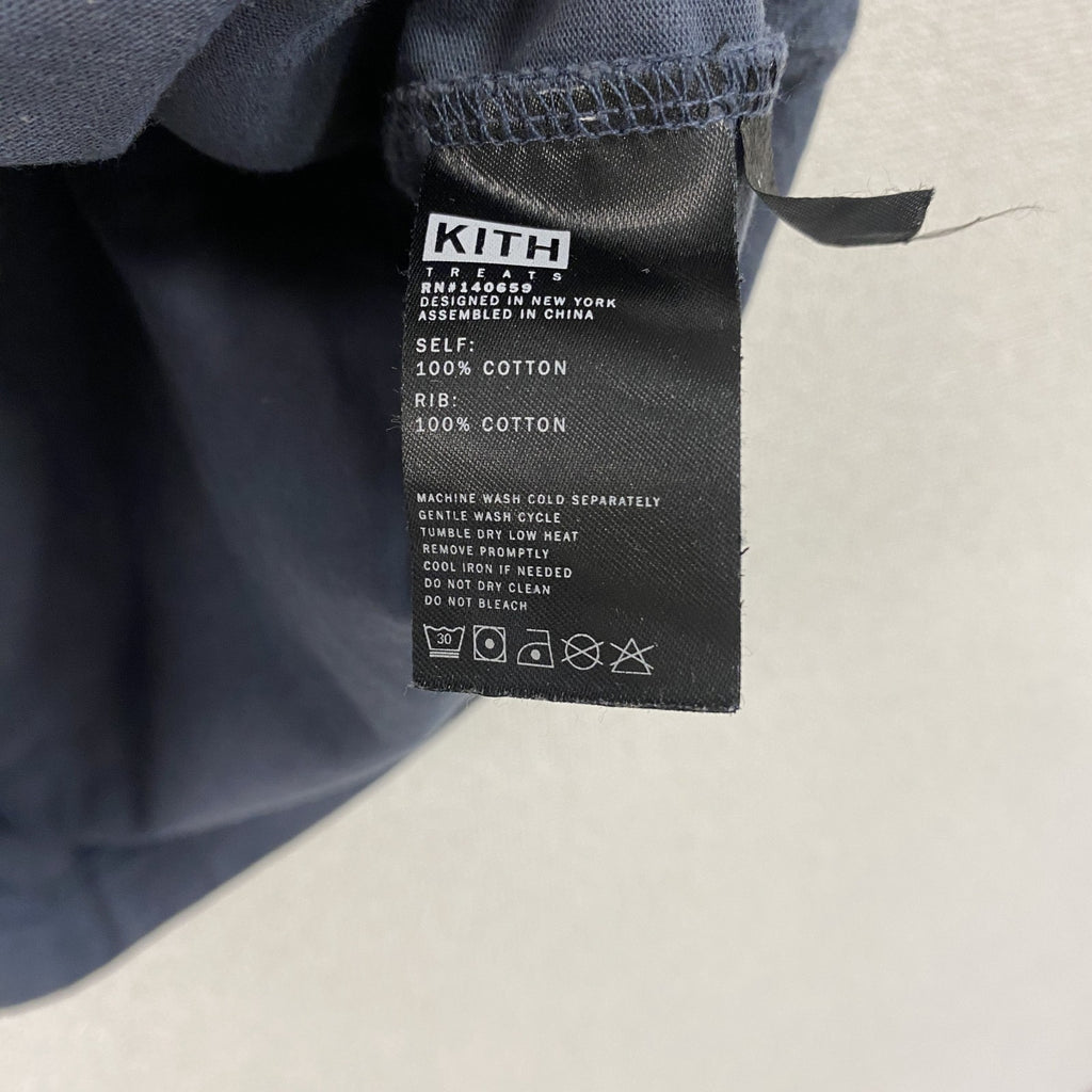 KITH TREATS　キストリ―ツ　半袖Tシャツ　ベージュ　灰色　グレー　紺　ネイビー　XSサイズ