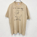 古着 used　半袖アニマルプリントTシャツ　ラクダ　キャメル　USA製　シングルステッチ　オレンジ　クルーネック　XLサイズ