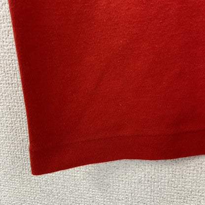 古着 used　LORD Gran　半袖プリントTシャツ　ラメ入り　Y2K　赤　クルーネック　レトロデザイン　Sサイズ