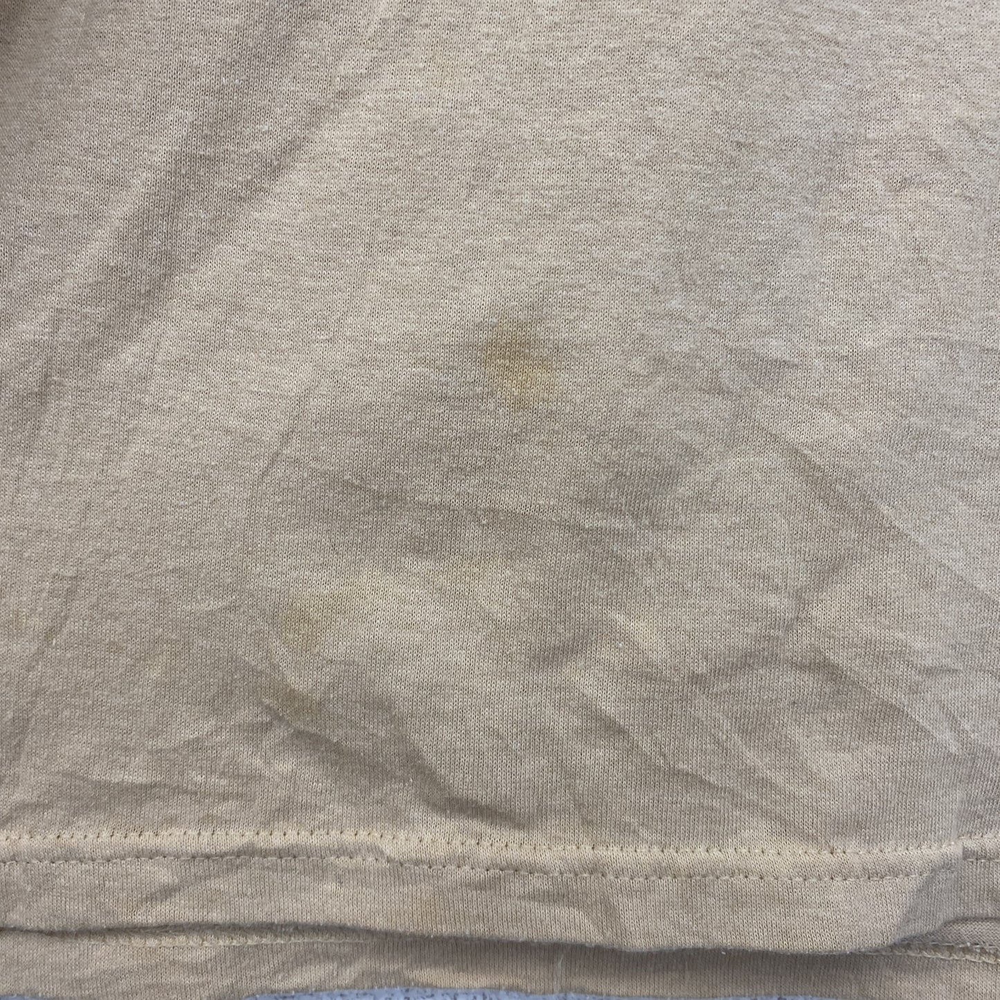 古着 used　半袖アニマルプリントTシャツ　ラクダ　キャメル　USA製　シングルステッチ　オレンジ　クルーネック　XLサイズ