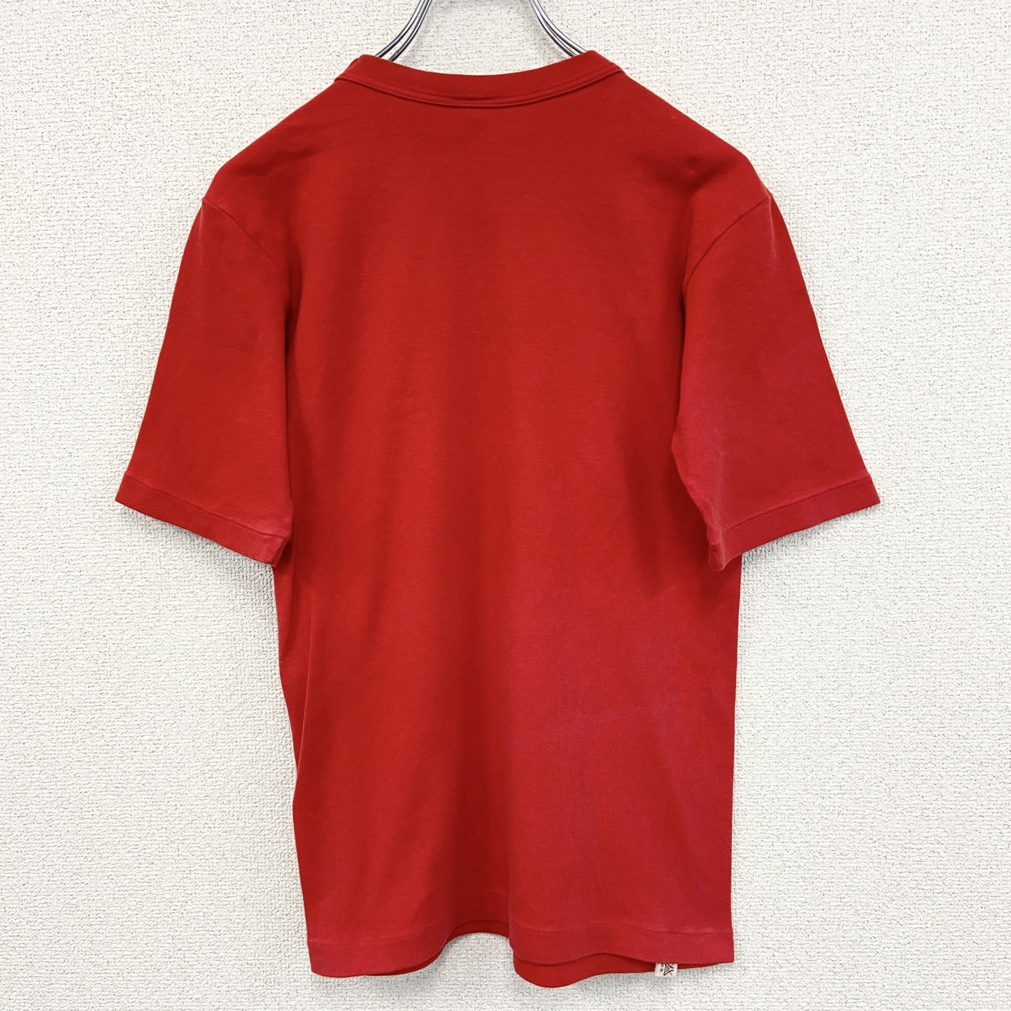 古着 used　LORD Gran　半袖プリントTシャツ　ラメ入り　Y2K　赤　クルーネック　レトロデザイン　Sサイズ