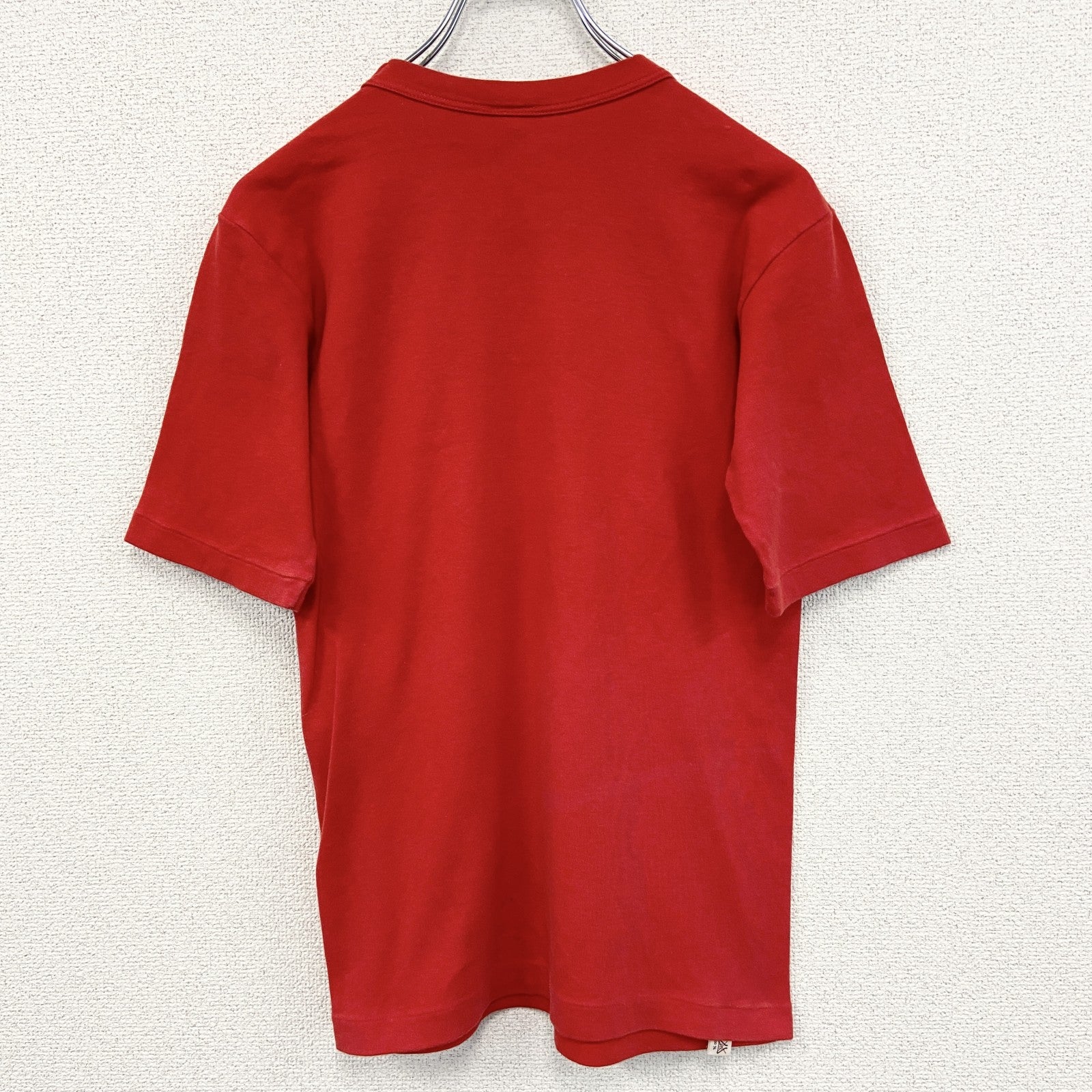 古着 used　LORD Gran　半袖プリントTシャツ　ラメ入り　Y2K　赤　クルーネック　レトロデザイン　Sサイズ