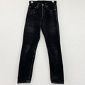 Levi's　リーバイス　501　スキニーブラックデニムパンツ/ジーンズ　ジップフライ　フェード　インディゴ　W27サイズ