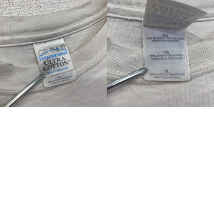 00s　GILDAN　ギルダン　半袖両面プリントTシャツ　Weight Watchers　企業ロゴ　白　ホワイト　XLサイズ