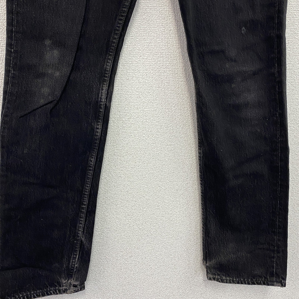 Levi's　リーバイス　501　スキニーブラックデニムパンツ/ジーンズ　ジップフライ　フェード　インディゴ　W27サイズ