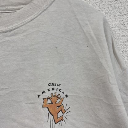 00s　GILDAN　ギルダン　半袖両面プリントTシャツ　Weight Watchers　企業ロゴ　白　ホワイト　XLサイズ