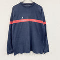 STUSSY　ステューシー　長袖Tシャツ/ロンT　フェード　紺　ネイビー　Lサイズ