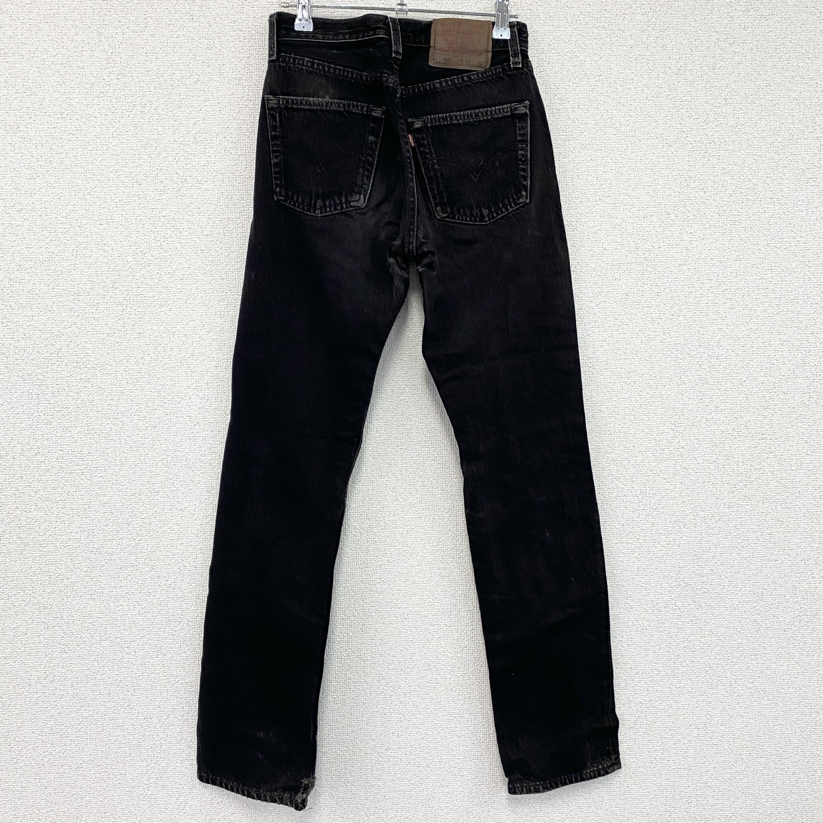 Levi's　リーバイス　501　スキニーブラックデニムパンツ/ジーンズ　ジップフライ　フェード　インディゴ　W27サイズ