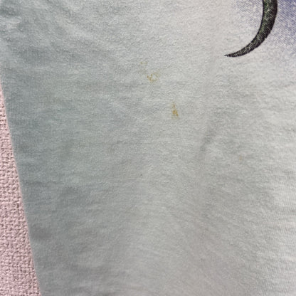 Ed Hardy　エドハーディー　半袖プリントTシャツ　ギャルT　スカル　ブルー　XLサイズ
