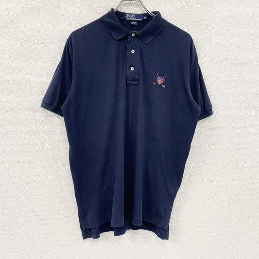 Polo By Ralph Lauren　ラルフローレン　半袖ポロシャツ　ワンポイントロゴ　紺　ネイビー　Mサイズ