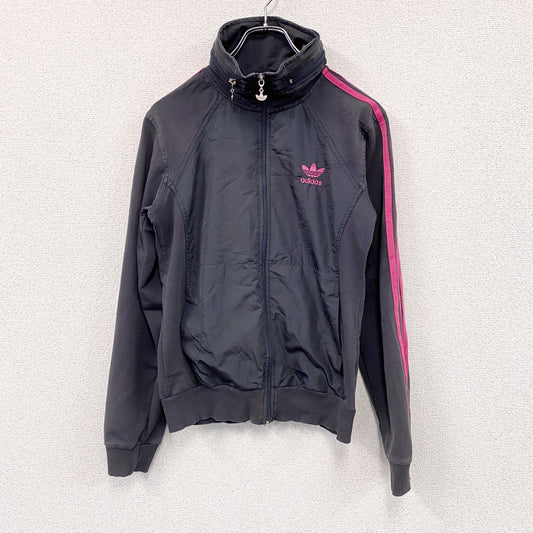 adidas　アディダス　トラックジャケット/ジャージ　フード内蔵　グレー　40サイズ