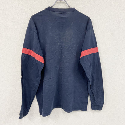 STUSSY　ステューシー　長袖Tシャツ/ロンT　フェード　紺　ネイビー　Lサイズ