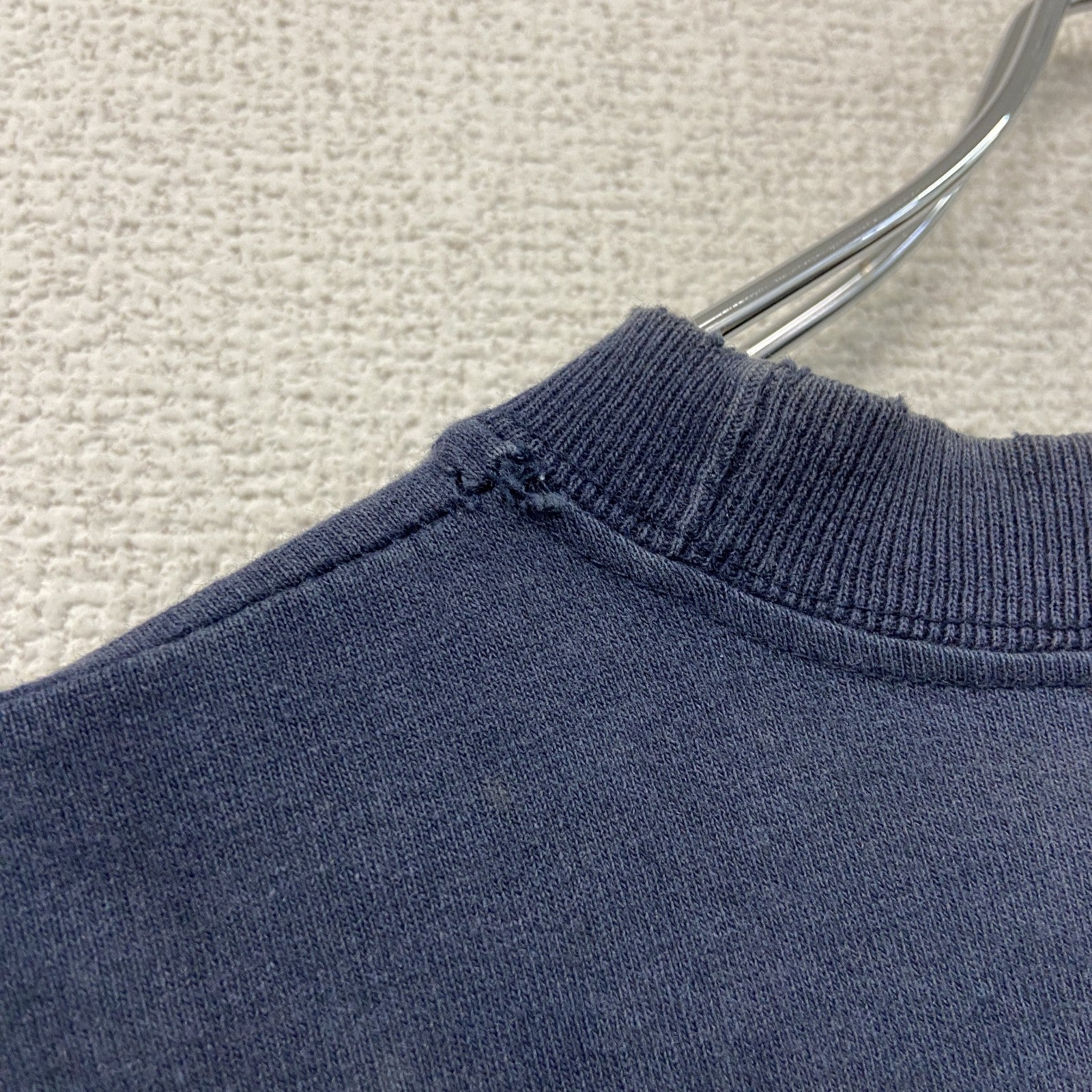 STUSSY　ステューシー　長袖Tシャツ/ロンT　フェード　紺　ネイビー　Lサイズ