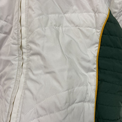 NFL　PACKERS　パッカーズ　フルジップジャケット　中綿入り　白　ホワイト　Mサイズ