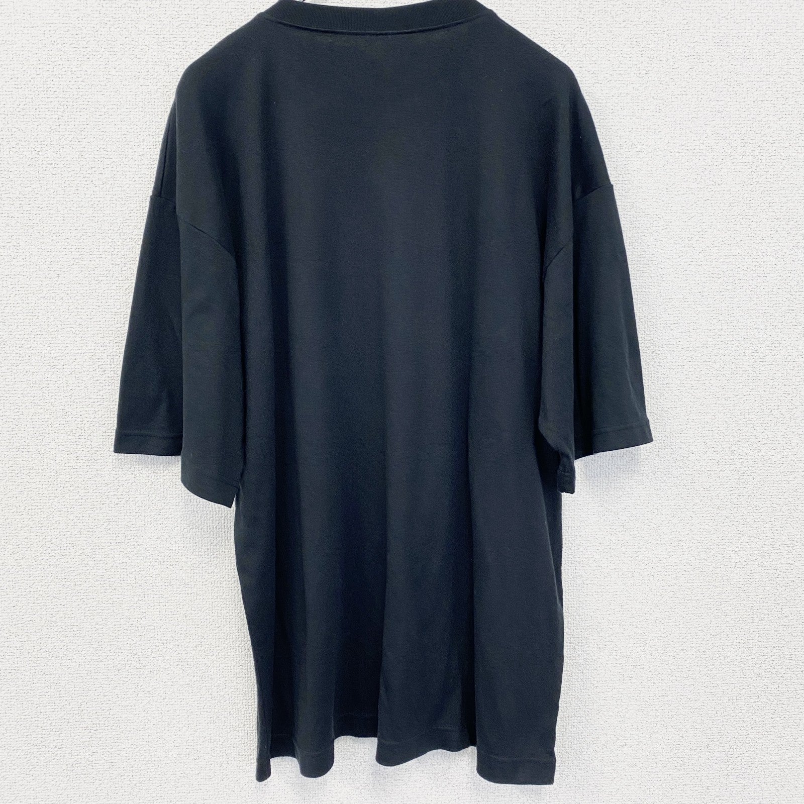古着 used　半袖プリントTシャツ　シングルステッチ　ポルノ　エロT　星　スター　クルーネック　　黒　ブラック