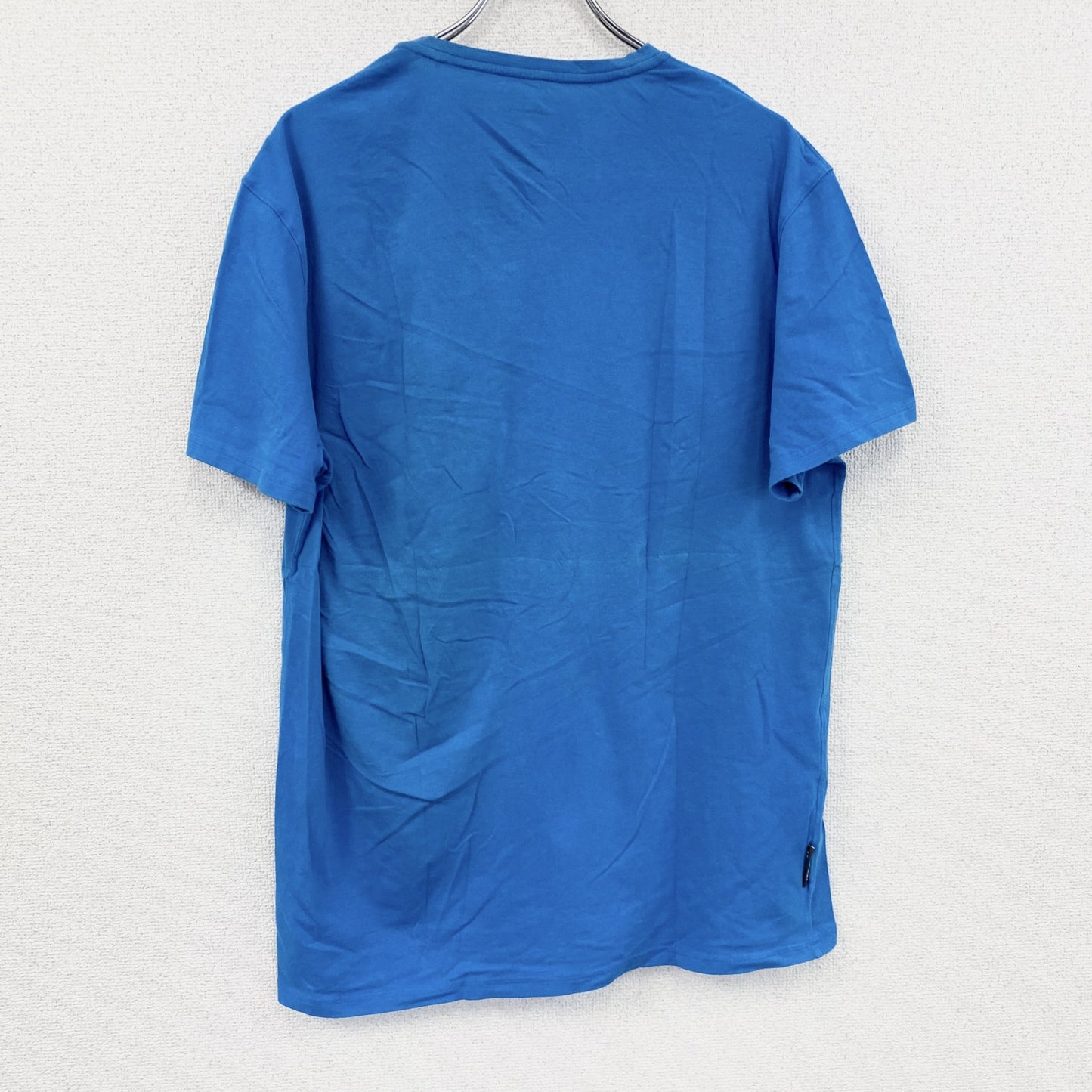 MAMMUT　マムート　半袖プリントTシャツ　デカロゴ　青　ブルー　XLサイズ