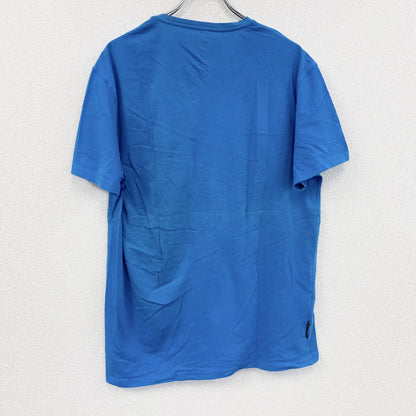MAMMUT　マムート　半袖プリントTシャツ　デカロゴ　青　ブルー　XLサイズ