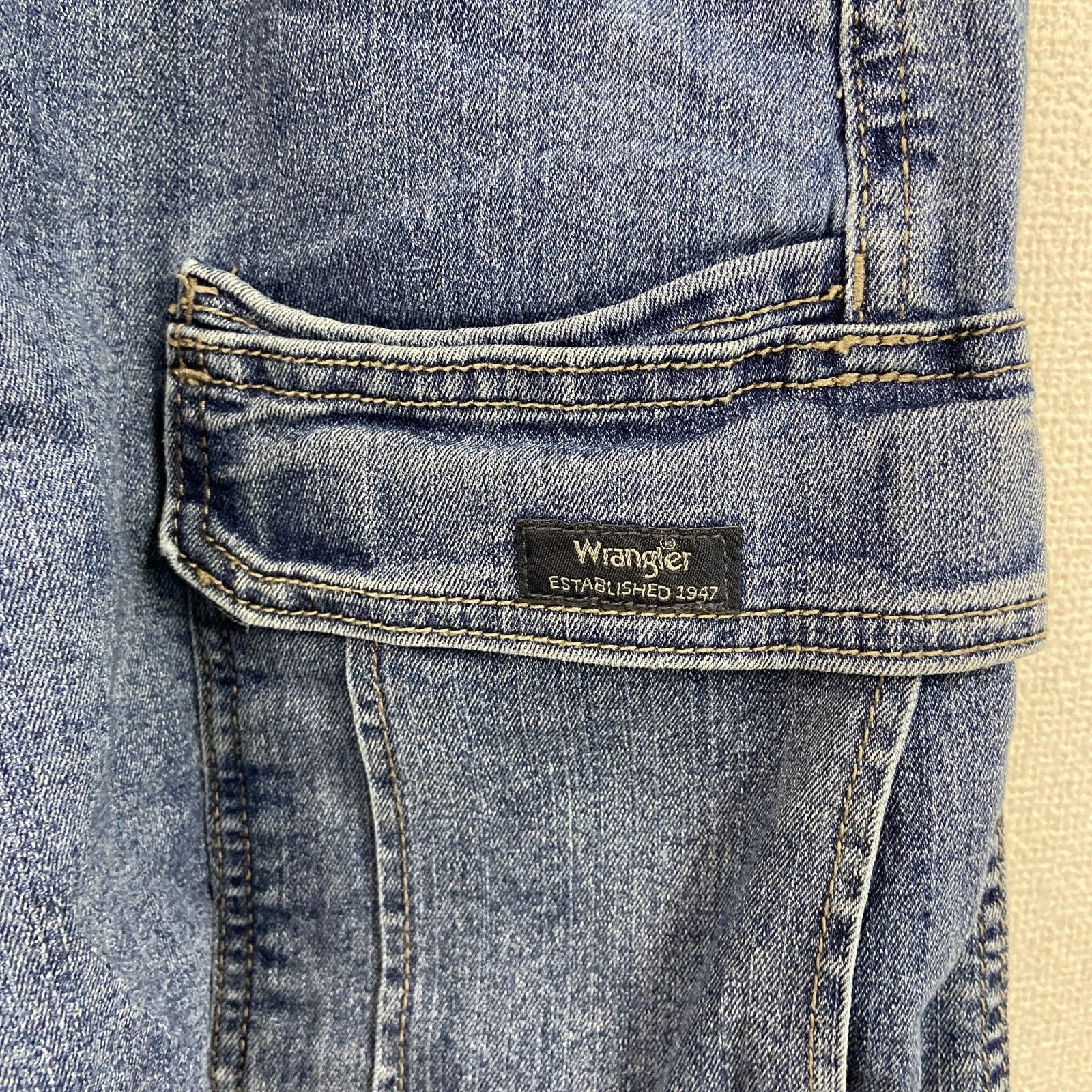 Wrangler　ラングラー　デニムハーフカーゴパンツ/ショートパンツ　インディゴ　W38サイズ