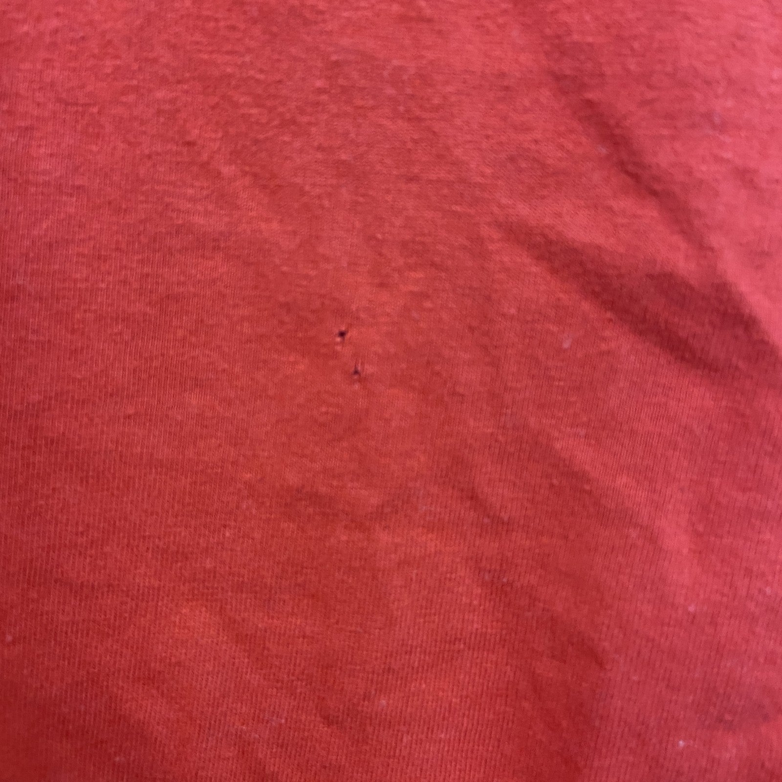 古着 used　B&C ビー&シー　半袖プリントTシャツ　カジュアルデザイン　赤　クルーネック　レトロデザイン　Lサイズ